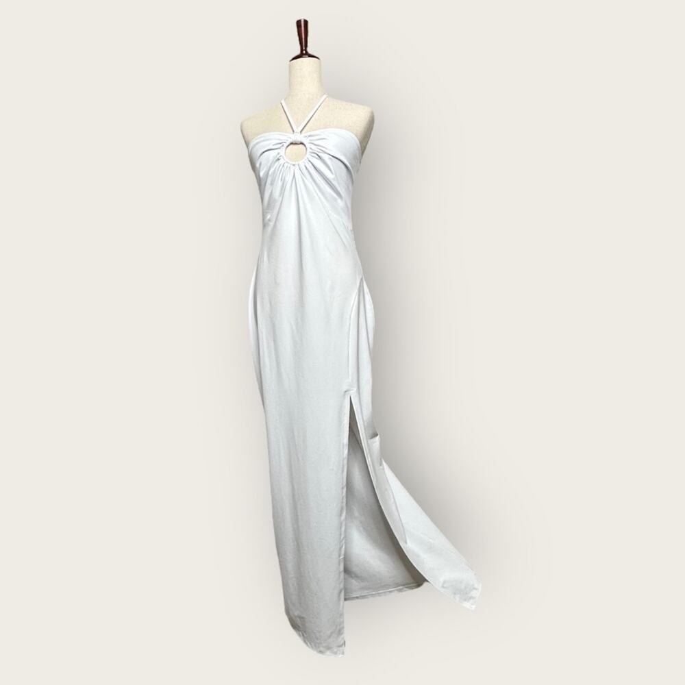 NWT | Susana Monaco | O-Ring Halter Maxi Dress | Sugar | Large - Picture 3 of 12